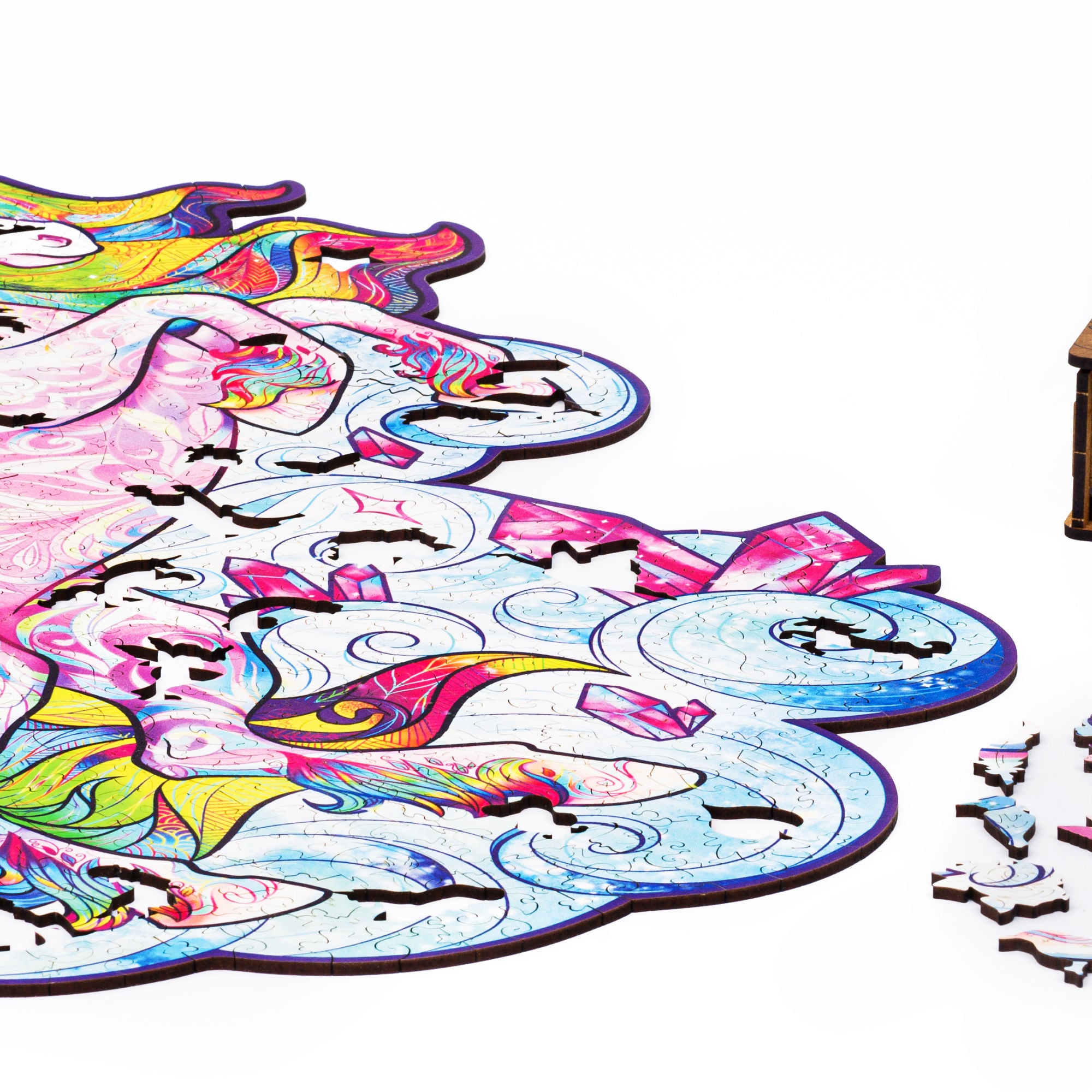 Unidragon Wooden Puzzle Jigsaw, Best Gift for Adults and Kids, Unique Shape  Jigsaw Pieces Inspiring Unicorn, 10.2 x 12.6 in (26 x 32 cm) 195 pcs,  Medium – TopToy
